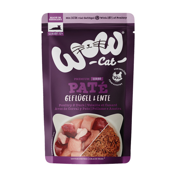 WOW CAT Senior Geflügel & Ente