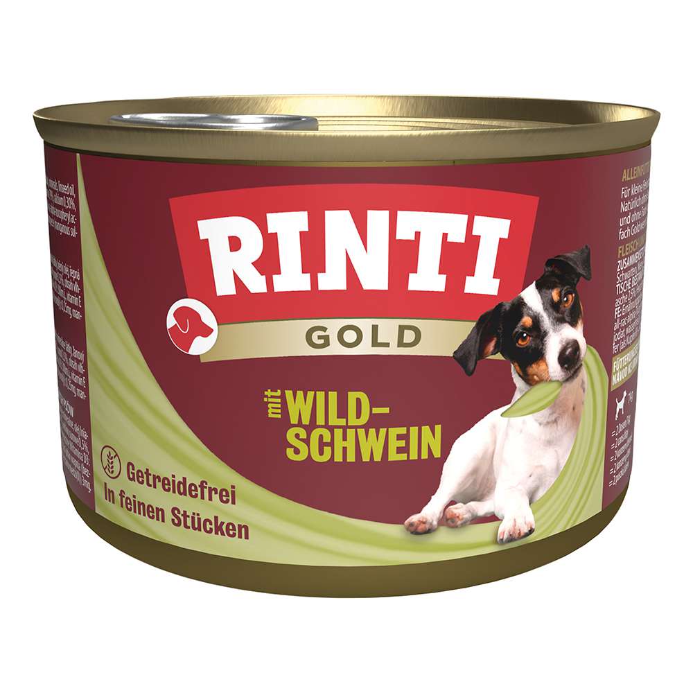 Rinti Gold Wildschwein Nassfutter Hundefutter Hund Sortiment