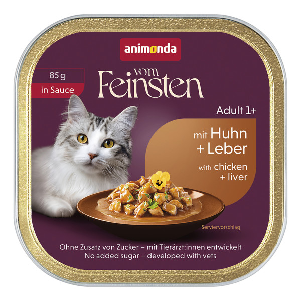 Animonda Vom Feinsten Katze Adult in Sauce Huhn & Leber