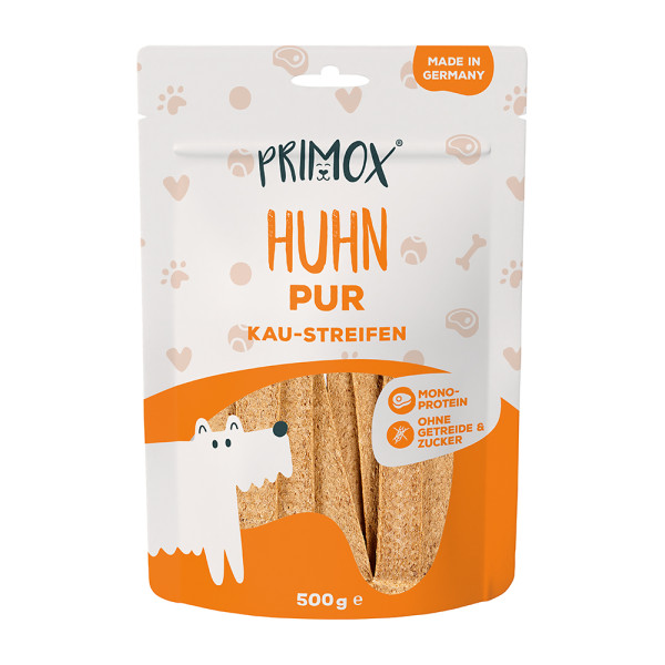 Primox Kaustreifen Huhn pur 500g