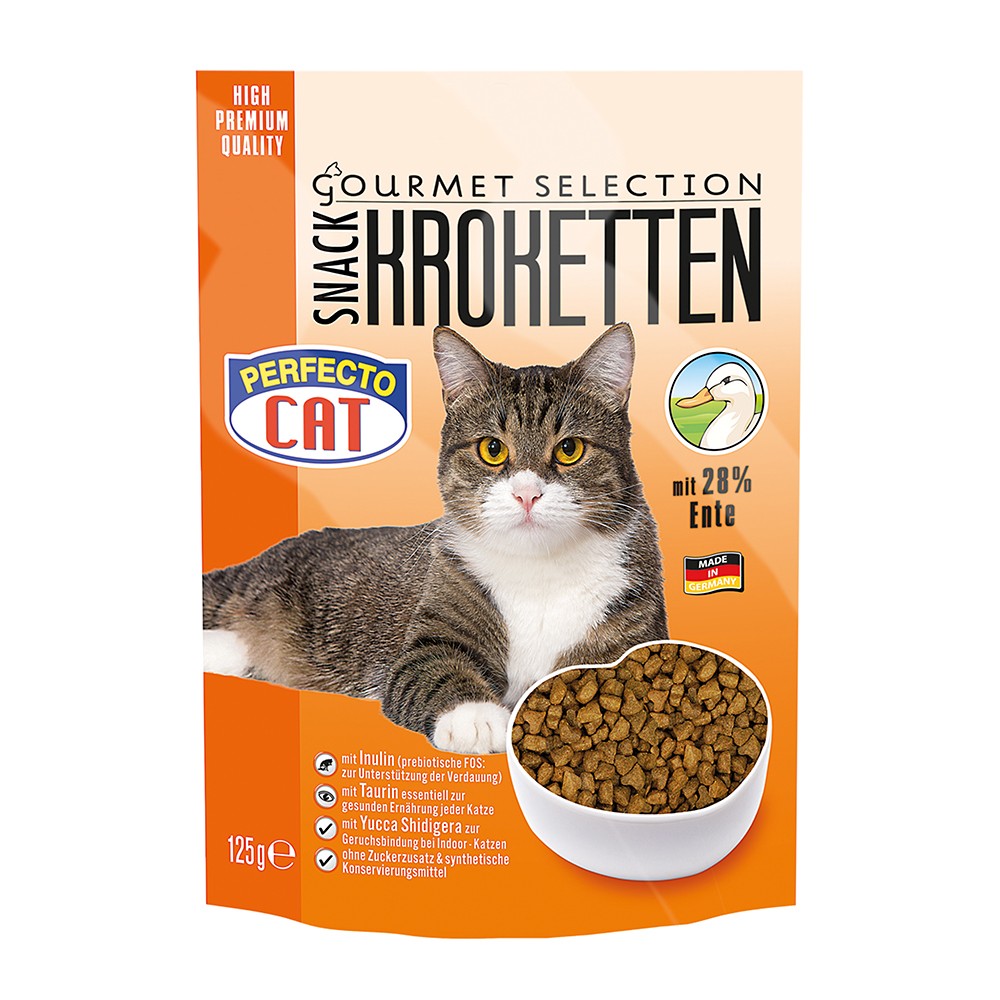 Perfecto Cat Kroketten Snack Mit Ente Getreidefrei Snacks