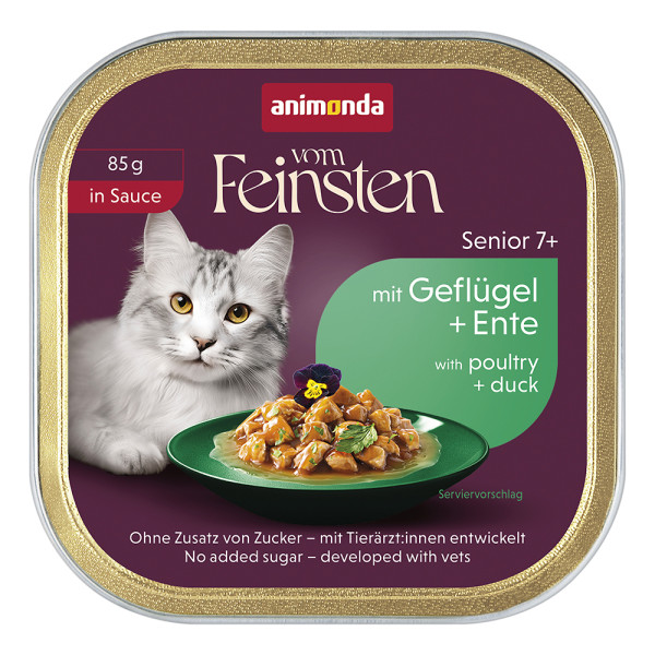 Animonda Vom Feinsten Katze Senior in Sauce Geflügel & Ente