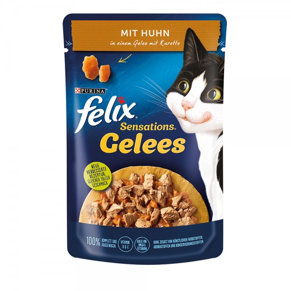Felix Sensation Gelee mit Huhn & Karotte