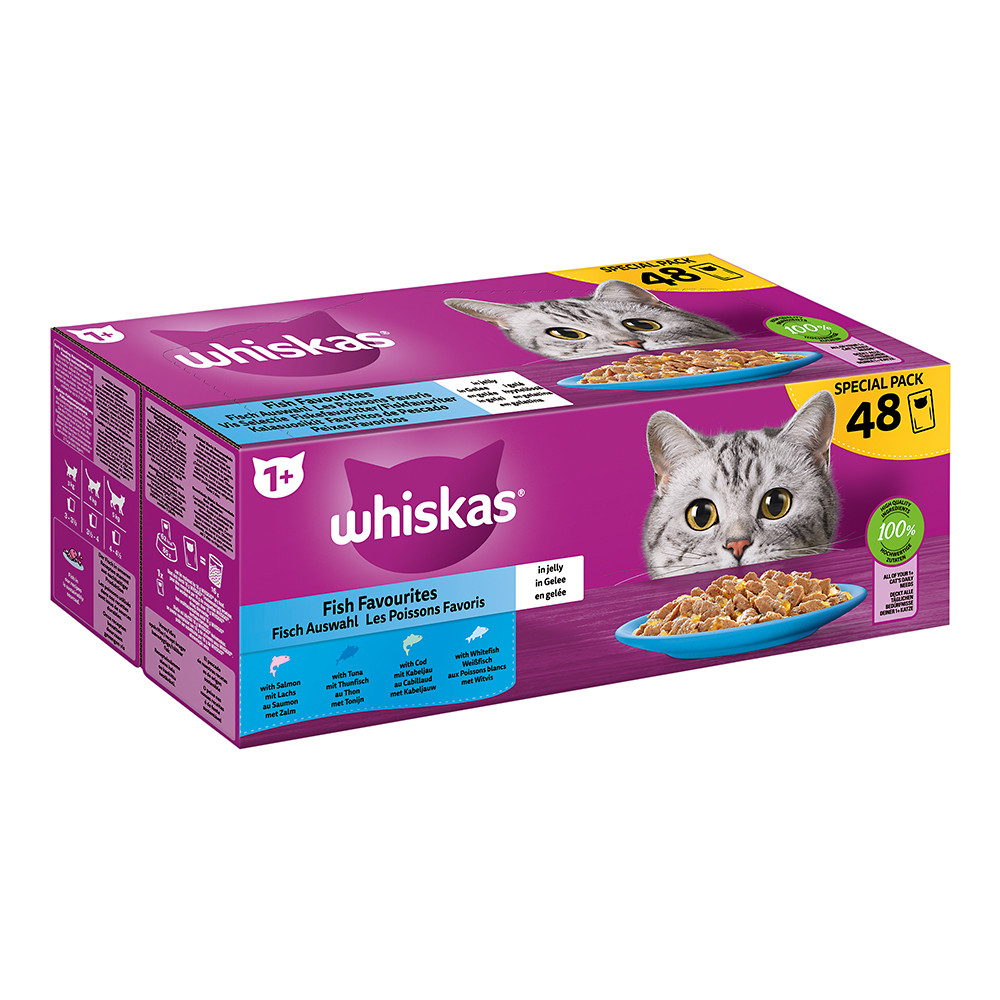 Whiskas Whiskas Multipack Special 1+ Fisch Auswahl in Gelee 