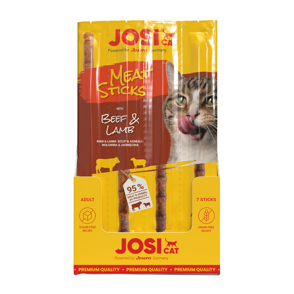 JosiCat Meat Sticks Rind & Lamm