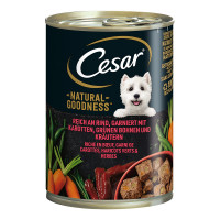 Cesar Natural Goodness Reich an Rind mit Karotten, Bohnen & Kräutern Cesar Natural Goodness Reich an Rind mit Karotten, Bohnen & Kräutern