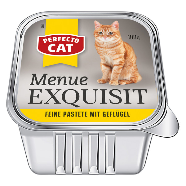 Perfecto Cat Menue Exquisit Feine Pastete mit Geflügel