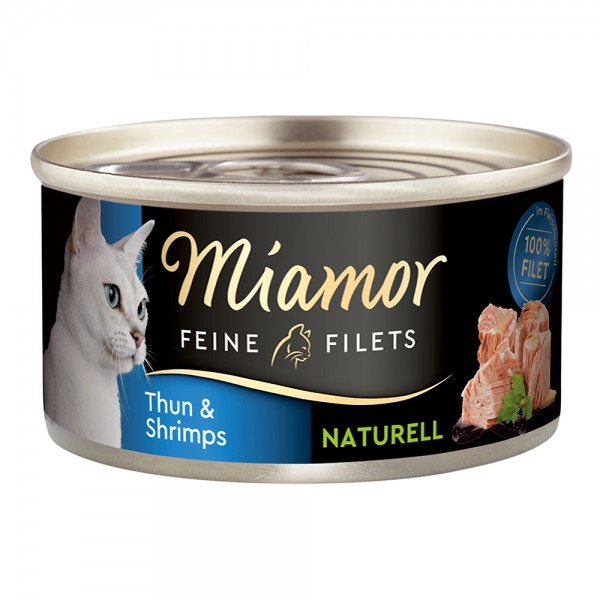 Miamor Feine Filets naturelle in Thunfisch & Shrimps