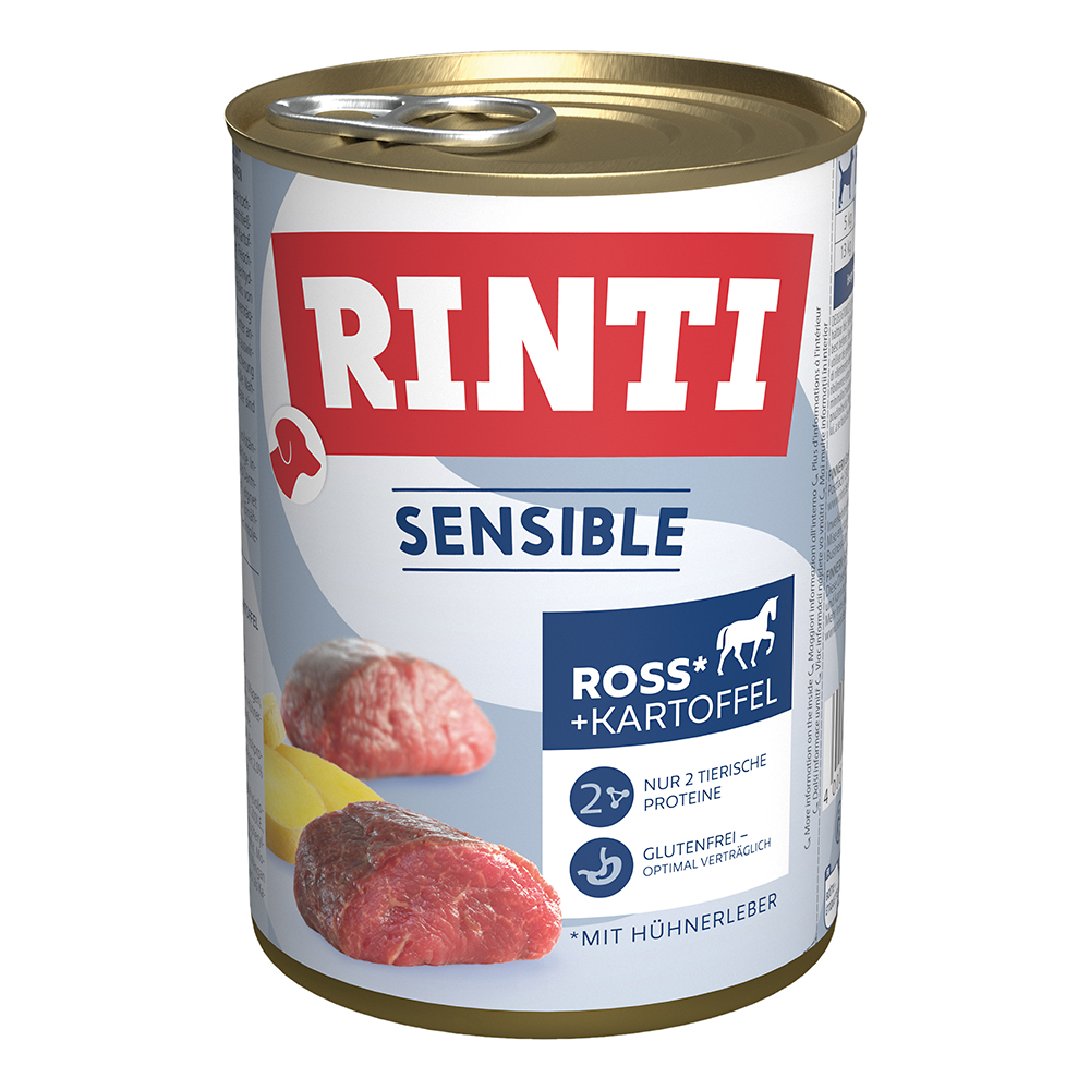 Rinti Sensible Ross, Hühnerleber &amp; Kartoffel Nassfutter Hundefutter