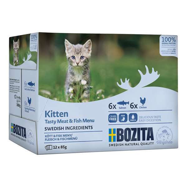 Bozita HiS Multibox mit Fisch - & Fleischmenü für Kitten