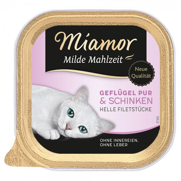 Miamor Milde Mahlzeit Geflügel & Schinken