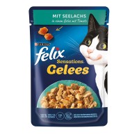 Felix Sensation Gelee mit Seelachs & Tomate Felix Sensation Gelee mit Seelachs & Tomate