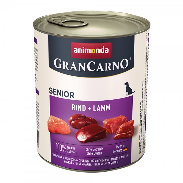 Animonda Gran Carno Original Senior mit Rind + Putenherzen