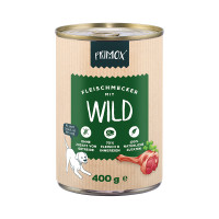 Primox Hunde Nassfutter mit Wild 6 x 400g Primox Hunde Nassfutter mit Wild 6 x 400g