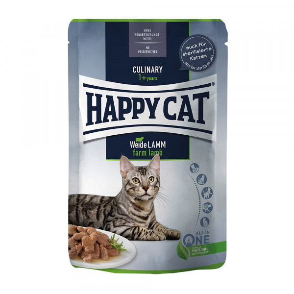 Happy Cat Culinary Meat in Sauce mit Weide Lamm