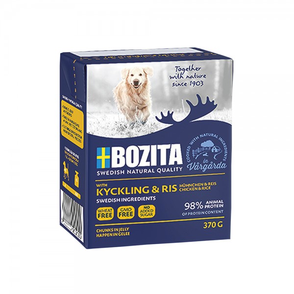 Bozita Happen in Gelee Hühnchen & Reis
