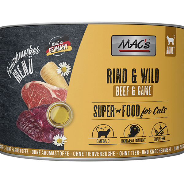 MAC´s CAT Feinschmecker Rind & Wild