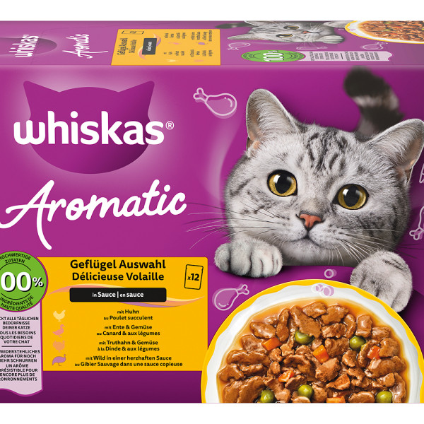 Whiskas Whiskas Multipack 1+ Geflügel Auswahl in Sauce