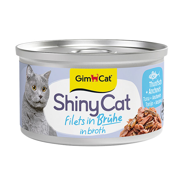 GimCat ShinyCat Brühe Thunfisch + Anchovis