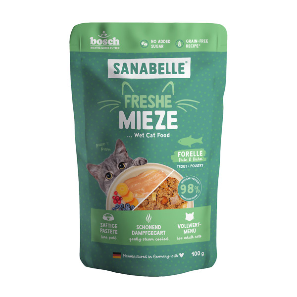 Bosch Sanabelle Freshe Mieze - Forelle, Pute & Huhn