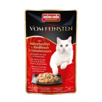 Animonda Vom Feinsten mit Hühnchenfilet + Rindfleisch in Tomatensauce Animonda Vom Feinsten mit Hühnchenfilet + Rindfleisch in Tomatensauce