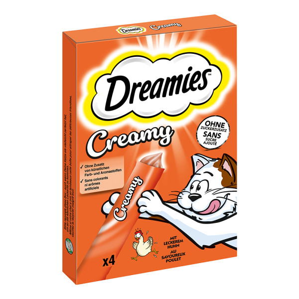 Dreamies Creamy mit Huhn Multipack