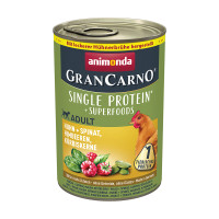 Animonda Gran Carno Superfoods mit Huhn, Spinat, Himbeeren & Kürbiskernen Animonda Gran Carno Superfoods mit Huhn, Spinat, Himbeeren & Kürbiskernen