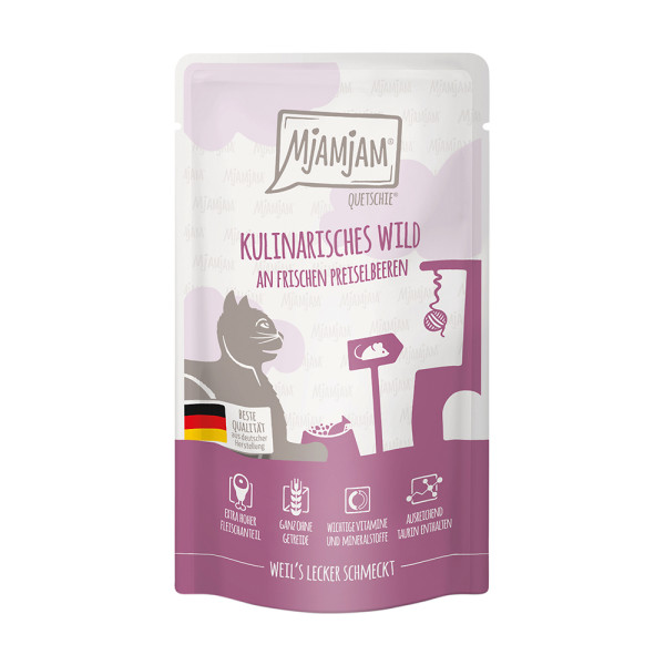 MjAMjAM Kulinarisches Wild an frischen Preiselbeeren