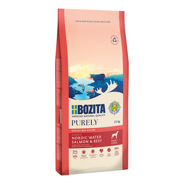 Bozita Purley Adult groß Lachs & Rind