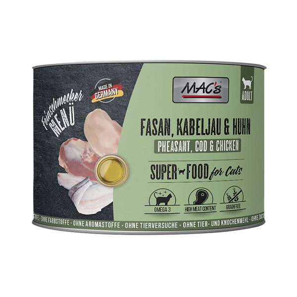 MAC´s CAT Feinschmecker Fasan, Kabeljau & Huhn