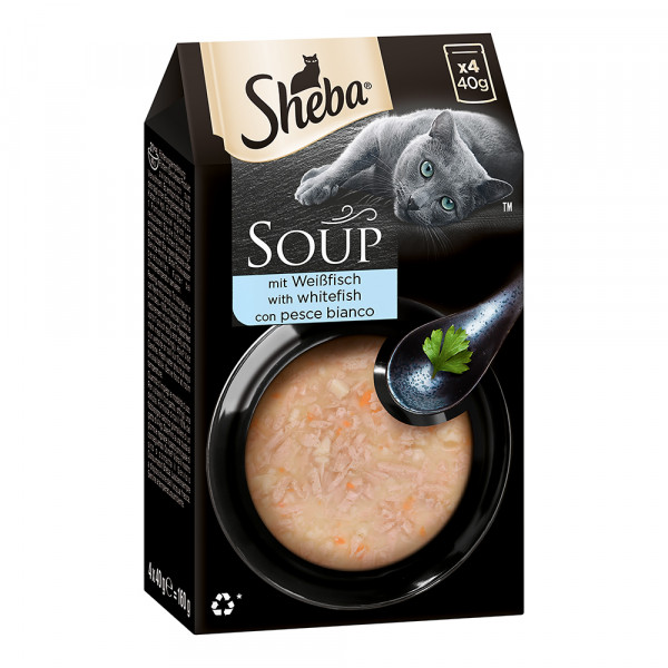 Sheba Multipack Soup mit Weißfisch