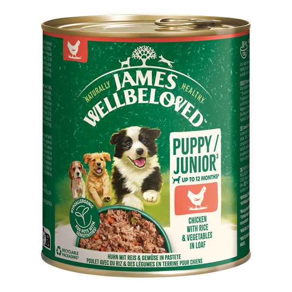 James Wellbeloved Junior Huhn mit Reis & Gemüse in Pastete