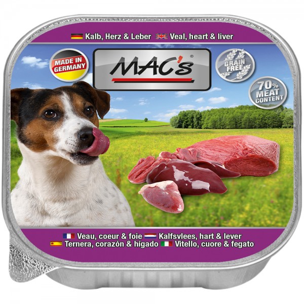 MAC´s DOG Kalb, Herz & Leber