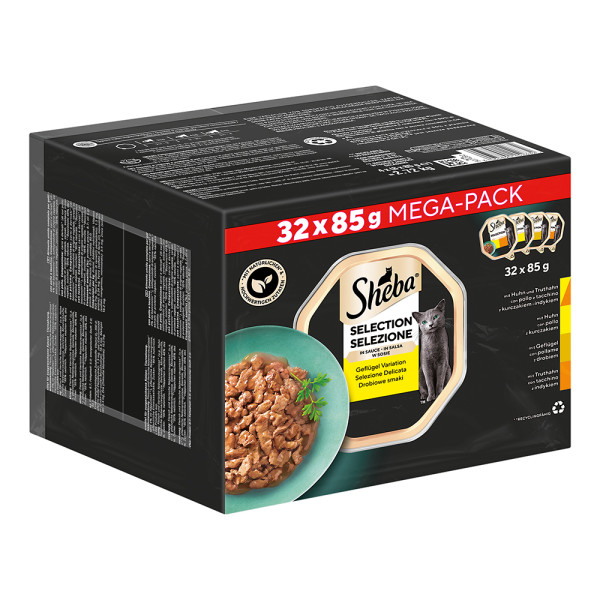 Sheba Multipack Selection in Sauce Geflügel Variation