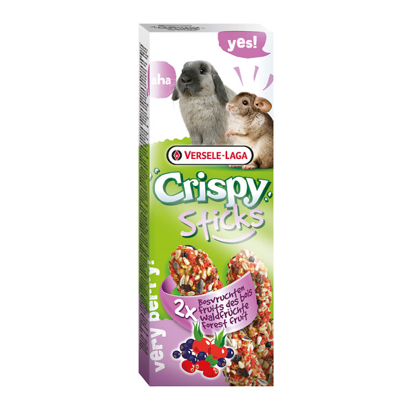 Versele-Laga Crispy Sticks Kaninchen-Chinchillas Waldfrüchte - 2 Stück
