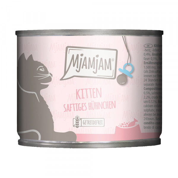 MjAMjAM Kitten saftiges Hühnchen mit Lachsöl