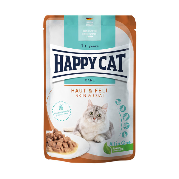 Happy Cat Pouch Care Haut & Fell