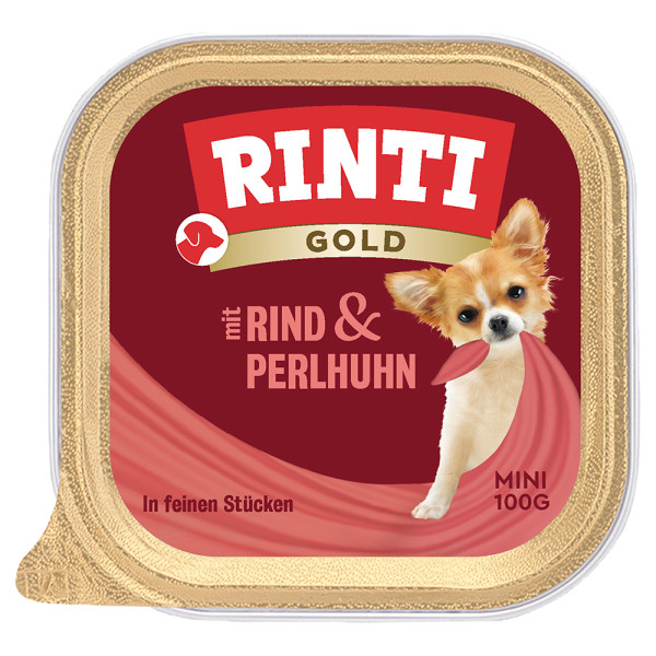 Rinti Gold mini Rind und Perlhuhn