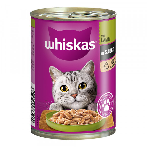 Whiskas 1+ mit Lamm in Sauce 400g