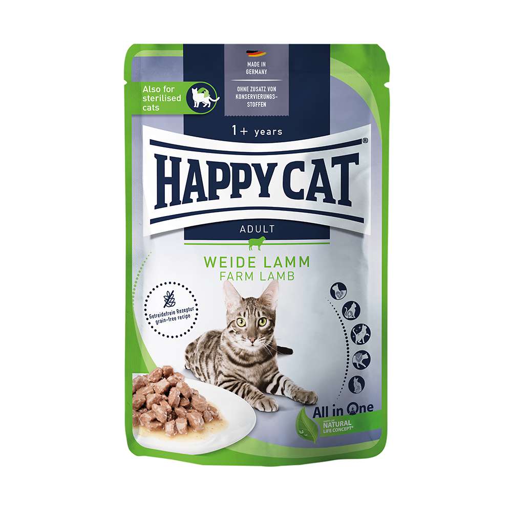 Happy Cat Pouch Culinary Weide Lamm | Nassfutter | Katzenfutter 