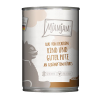 MjAMjAM DUO von leckerem Rind & guter Pute an gedämpftem Kürbis MjAMjAM DUO von leckerem Rind & guter Pute an gedämpftem Kürbis