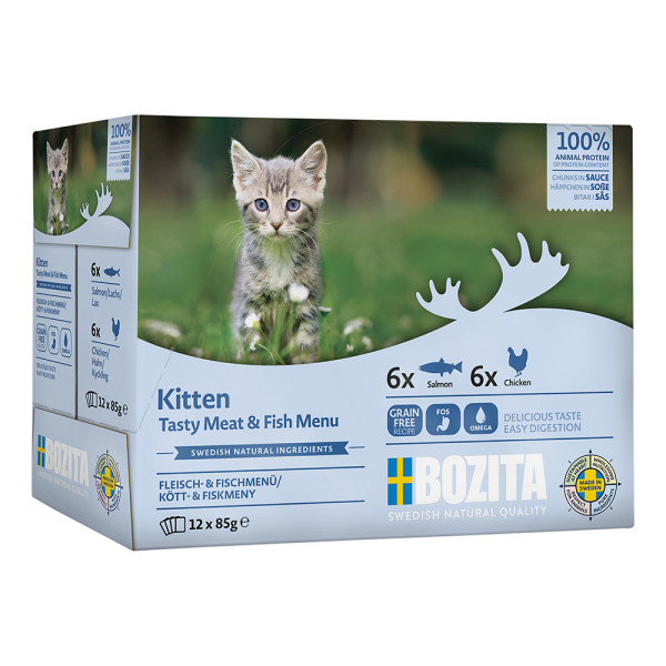 Bozita Pouch Multibox Fisch & Fleisch Kitten