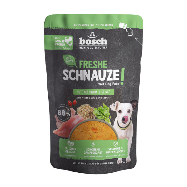 Bosch Freshe Schnauze - Pute mit Quinoa & Spinat