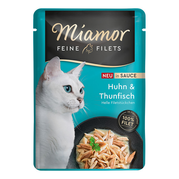Miamor Feine Filets Huhn + Thunfisch in Sauce