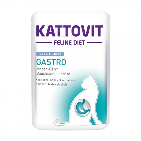 Kattovit Gastro mit Ente + Reis