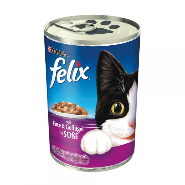 Felix Leckerbissen in Soße mit Ente und Geflügel