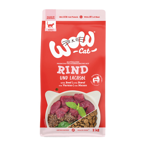 WOW CAT Trockennahrung Adult Rind