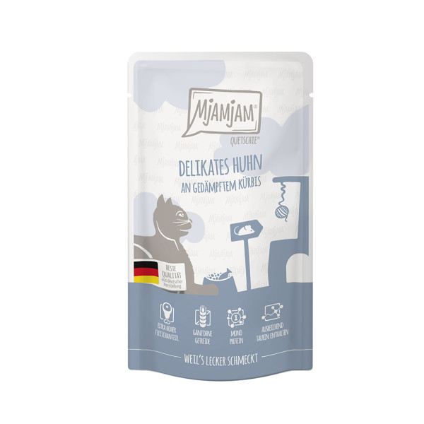 MjAMjAM Quetschie - delikates Huhn an gedämpften Kürbis