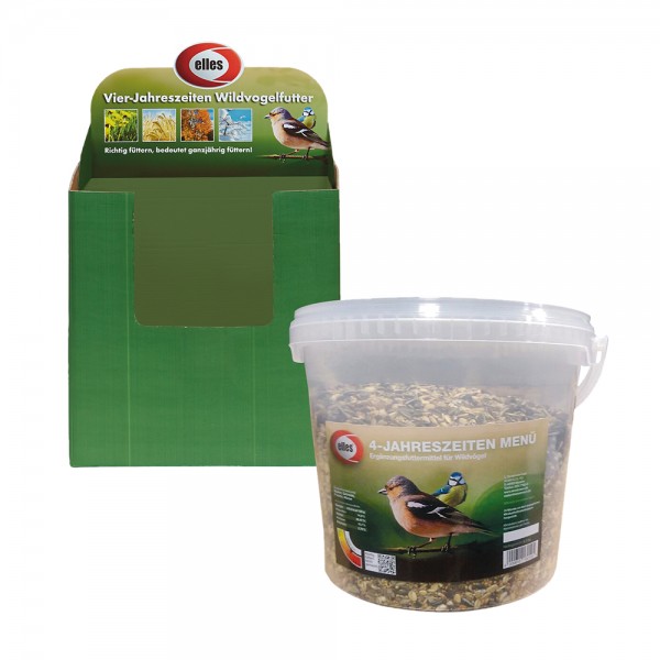 elles 4-Jahreszeiten Menü 2,5 kg Eimer 1/2 Chep Display