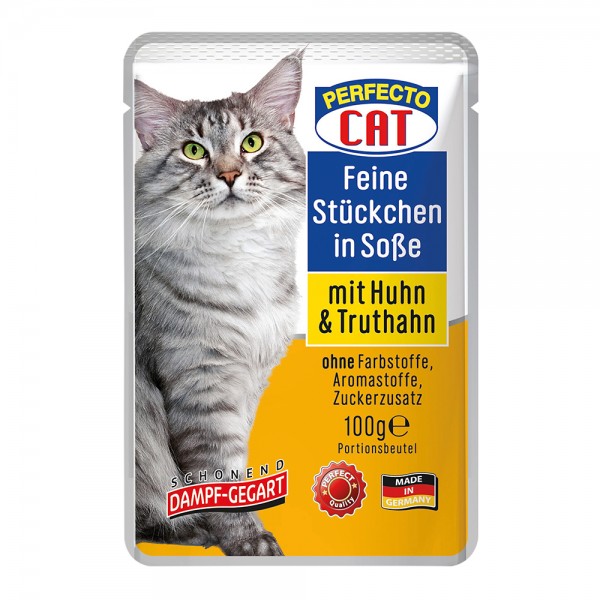 Perfecto Cat Stückchen Huhn & Truthahn